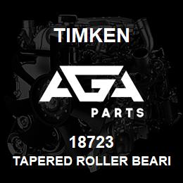 18723 Timken TAPERED ROLLER BEARINGS - SINGLE CUPS - IMPERIAL | AGA Parts