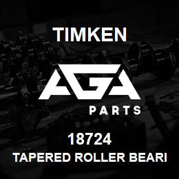 18724 Timken TAPERED ROLLER BEARINGS - SINGLE CUPS - IMPERIAL | AGA Parts