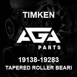 19138-19283 Timken TAPERED ROLLER BEARINGS - TS (TAPERED SINGLE) IMPERIAL | AGA Parts