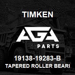 19138-19283-B Timken TAPERED ROLLER BEARINGS - TSF (TAPERED SINGLE WITH FLANGE) IMPERIAL | AGA Parts