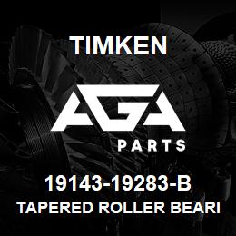 19143-19283-B Timken TAPERED ROLLER BEARINGS - TSF (TAPERED SINGLE WITH FLANGE) IMPERIAL | AGA Parts