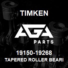 19150-19268 Timken TAPERED ROLLER BEARINGS - TS (TAPERED SINGLE) IMPERIAL | AGA Parts