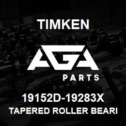 19152D-19283X Timken TAPERED ROLLER BEARINGS - TDI (TAPERED DOUBLE INNER) IMPERIAL | AGA Parts