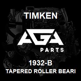 1932-B Timken TAPERED ROLLER BEARINGS - SINGLE FLANGED CUPS - IMPERIAL | AGA Parts