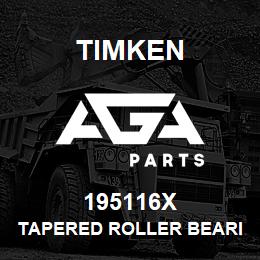 195116X Timken TAPERED ROLLER BEARINGS - SINGLE CUPS - IMPERIAL | AGA Parts