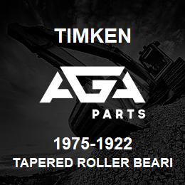 1975-1922 Timken TAPERED ROLLER BEARINGS - TS (TAPERED SINGLE) IMPERIAL | AGA Parts