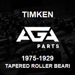 1975-1929 Timken TAPERED ROLLER BEARINGS - TS (TAPERED SINGLE) IMPERIAL | AGA Parts