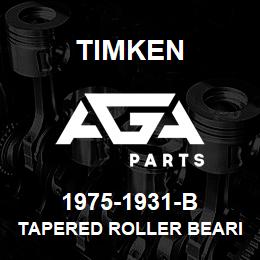 1975-1931-B Timken TAPERED ROLLER BEARINGS - TSF (TAPERED SINGLE WITH FLANGE) IMPERIAL | AGA Parts