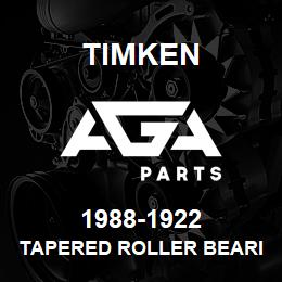 1988-1922 Timken TAPERED ROLLER BEARINGS - TS (TAPERED SINGLE) IMPERIAL | AGA Parts