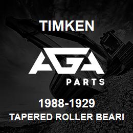 1988-1929 Timken TAPERED ROLLER BEARINGS - TS (TAPERED SINGLE) IMPERIAL | AGA Parts