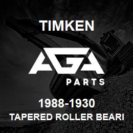 1988-1930 Timken TAPERED ROLLER BEARINGS - TS (TAPERED SINGLE) IMPERIAL | AGA Parts