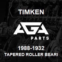 1988-1932 Timken TAPERED ROLLER BEARINGS - TS (TAPERED SINGLE) IMPERIAL | AGA Parts