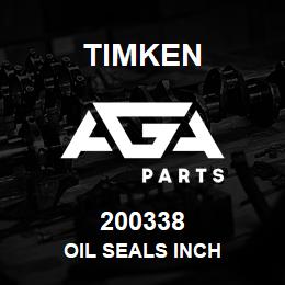 200338 Timken OIL SEALS INCH | AGA Parts