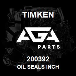 200392 Timken OIL SEALS INCH | AGA Parts