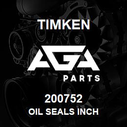 200752 Timken OIL SEALS INCH | AGA Parts