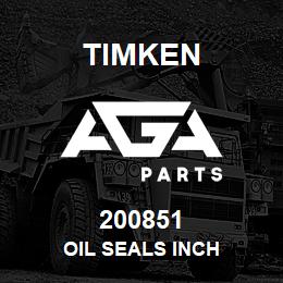 200851 Timken OIL SEALS INCH | AGA Parts