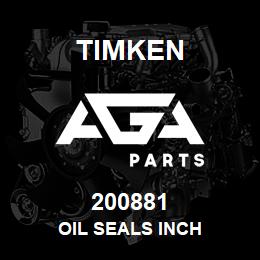 200881 Timken OIL SEALS INCH | AGA Parts