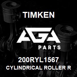 200RYL1567 Timken CYLINDRICAL ROLLER RADIAL BEARINGS - FOUR-ROW | AGA Parts