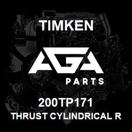 200TP171 Timken THRUST CYLINDRICAL ROLLER BEARING-TYPE TP | AGA Parts