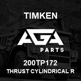 200TP172 Timken THRUST CYLINDRICAL ROLLER BEARING-TYPE TP | AGA Parts