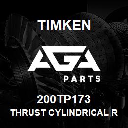 200TP173 Timken THRUST CYLINDRICAL ROLLER BEARING-TYPE TP | AGA Parts