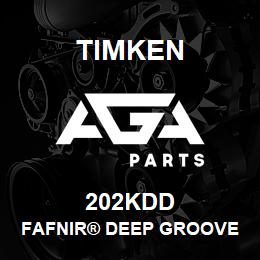 202KDD Timken FAFNIR® DEEP GROOVE BALL BEARINGS (9100K, 200K, 300K) | AGA Parts