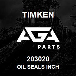 203020 Timken OIL SEALS INCH | AGA Parts