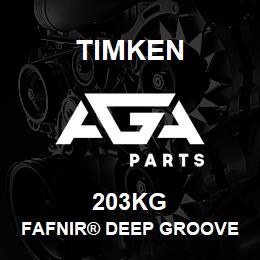 203KG Timken FAFNIR® DEEP GROOVE BALL BEARINGS (9100K, 200K, 300K) | AGA Parts