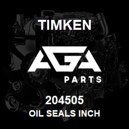 204505 Timken OIL SEALS INCH | AGA Parts