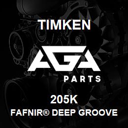 205K Timken FAFNIR® DEEP GROOVE BALL BEARINGS (9100K, 200K, 300K) | AGA Parts