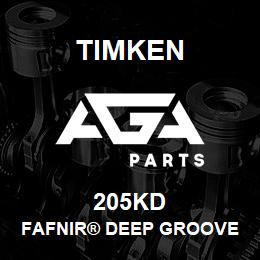 205KD Timken FAFNIR® DEEP GROOVE BALL BEARINGS (9100K, 200K, 300K) | AGA Parts