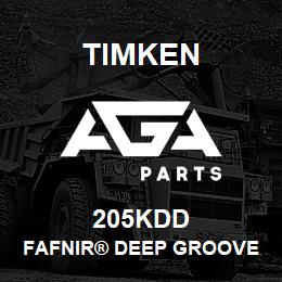 205KDD Timken FAFNIR® DEEP GROOVE BALL BEARINGS (9100K, 200K, 300K) | AGA Parts