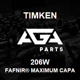 206W Timken FAFNIR® MAXIMUM CAPACITY BALL BEARINGS (200W, 300W) | AGA Parts