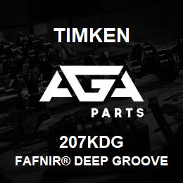 207KDG Timken FAFNIR® DEEP GROOVE BALL BEARINGS (9100K, 200K, 300K) | AGA Parts