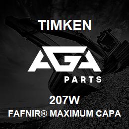 207W Timken FAFNIR® MAXIMUM CAPACITY BALL BEARINGS (200W, 300W) | AGA Parts