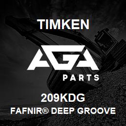 209KDG Timken FAFNIR® DEEP GROOVE BALL BEARINGS (9100K, 200K, 300K) | AGA Parts