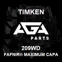 209WD Timken FAFNIR® MAXIMUM CAPACITY BALL BEARINGS (200W, 300W) | AGA Parts