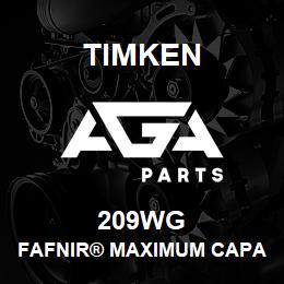 209WG Timken FAFNIR® MAXIMUM CAPACITY BALL BEARINGS (200W, 300W) | AGA Parts