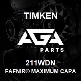 211WDN Timken FAFNIR® MAXIMUM CAPACITY BALL BEARINGS (200W, 300W) | AGA Parts