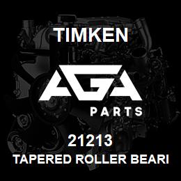 21213 Timken TAPERED ROLLER BEARINGS - SINGLE CUPS - IMPERIAL | AGA Parts