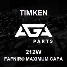 212W Timken FAFNIR® MAXIMUM CAPACITY BALL BEARINGS (200W, 300W) | AGA Parts