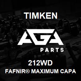 212WD Timken FAFNIR® MAXIMUM CAPACITY BALL BEARINGS (200W, 300W) | AGA Parts