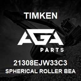 21308EJW33C3 Timken SPHERICAL ROLLER BEARINGS - STEEL CAGE | AGA Parts