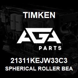 21311KEJW33C3 Timken SPHERICAL ROLLER BEARINGS - STEEL CAGE | AGA Parts