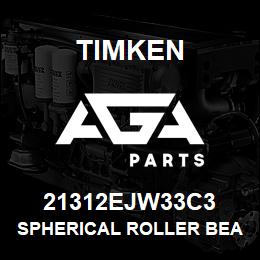 21312EJW33C3 Timken SPHERICAL ROLLER BEARINGS - STEEL CAGE | AGA Parts