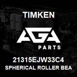 21315EJW33C4 Timken SPHERICAL ROLLER BEARINGS - STEEL CAGE | AGA Parts