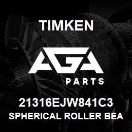 21316EJW841C3 Timken SPHERICAL ROLLER BEARINGS - STEEL CAGE | AGA Parts