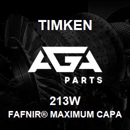 213W Timken FAFNIR® MAXIMUM CAPACITY BALL BEARINGS (200W, 300W) | AGA Parts