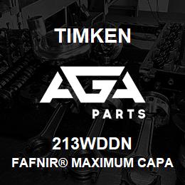 213WDDN Timken FAFNIR® MAXIMUM CAPACITY BALL BEARINGS (200W, 300W) | AGA Parts