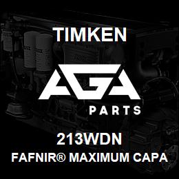 213WDN Timken FAFNIR® MAXIMUM CAPACITY BALL BEARINGS (200W, 300W) | AGA Parts